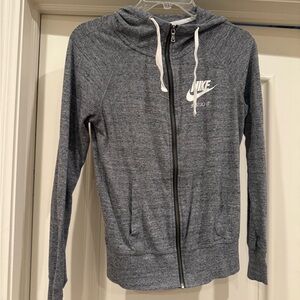 Nike Women's Gray Zip-Up Hoodie